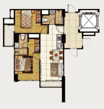 Arandra Residence Tipe 2 Bedroom A