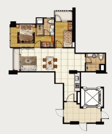 Arandra Residence Tipe 2 Bedroom B